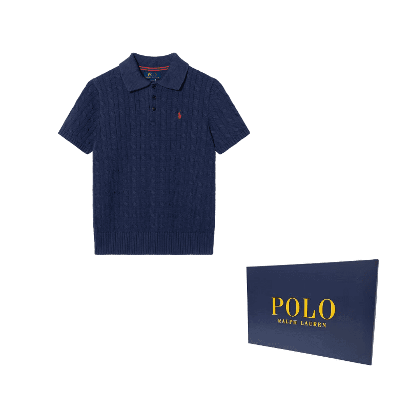 Polo Ralph Lauren Knitwear SS25 Standard Marine Blue Teenagers