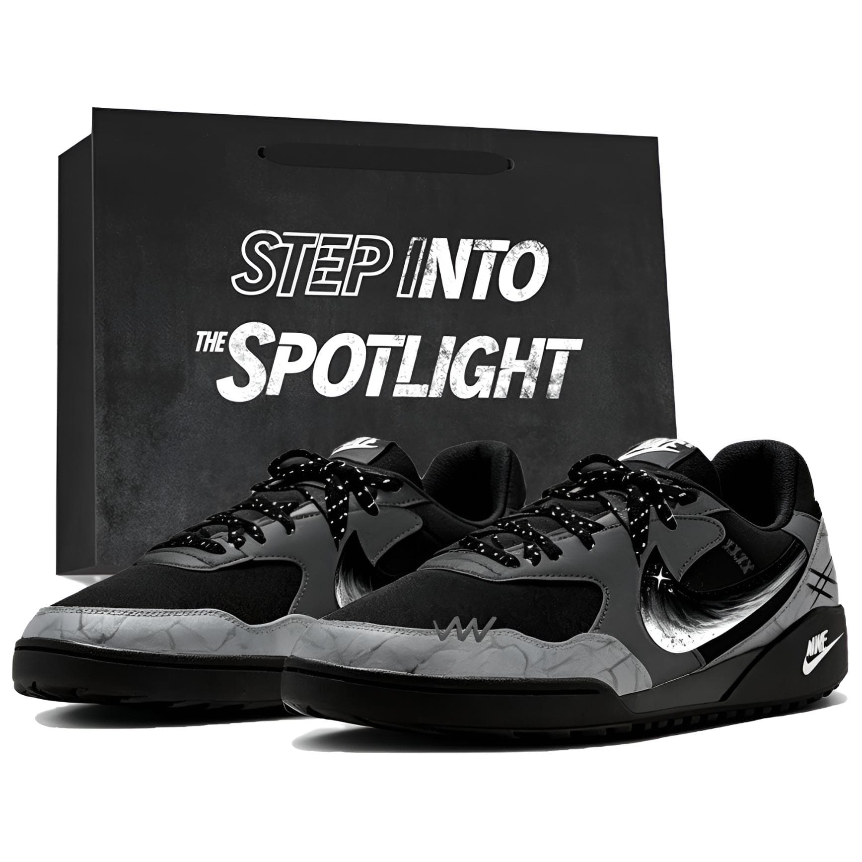 Nike Terra Manta AbrasionResistant Breathable Lowtop Black Gray