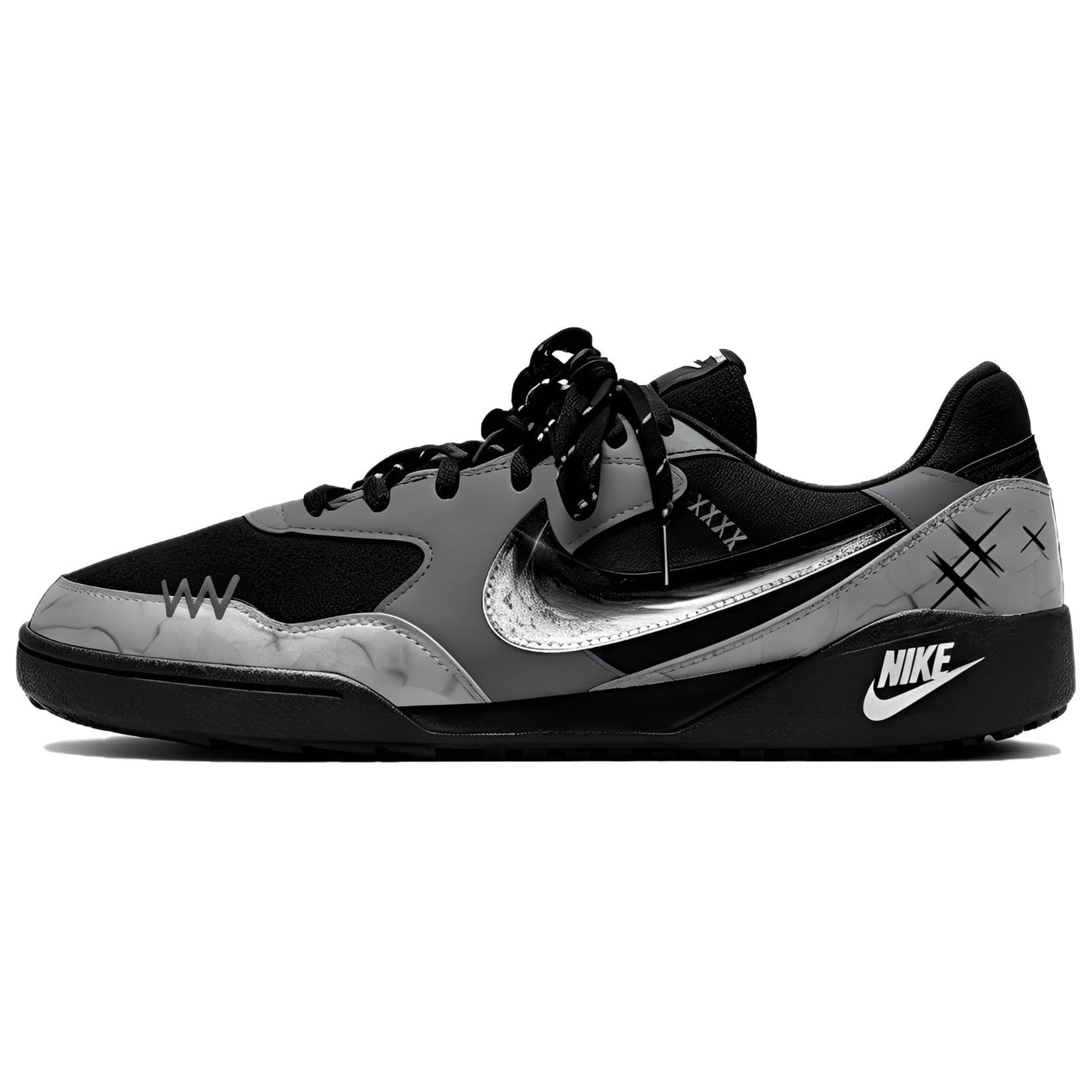 Nike Terra Manta AbrasionResistant Breathable Lowtop Black Gray