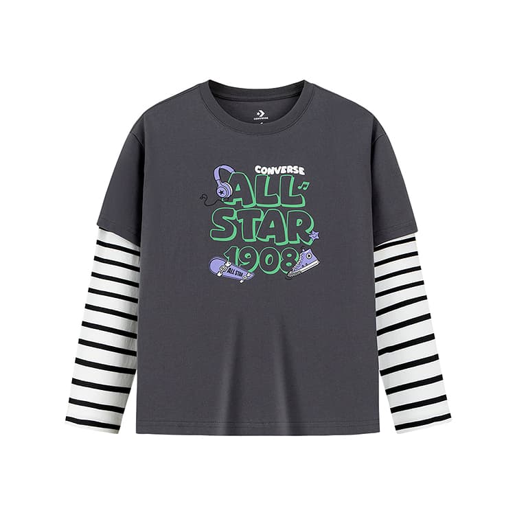 Converse Grade School TShirts Crew Neck Moderate