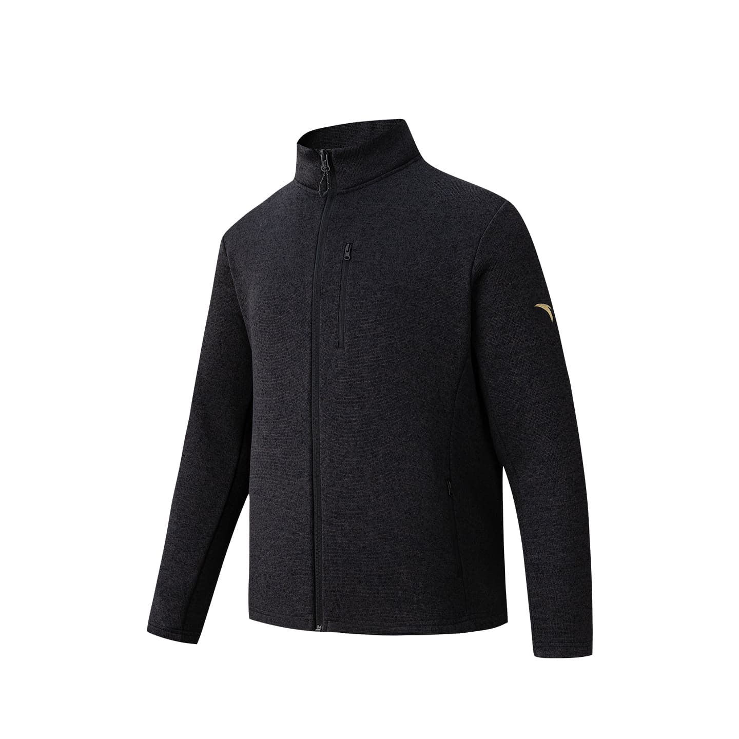 Anta Jacket Basic Black Gray Heather Gray