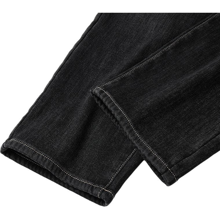 HLA If The Heart Belongs, It Is Collection Jeans Black Denim Gradient (Deep) L6 Thickened Straight Fit