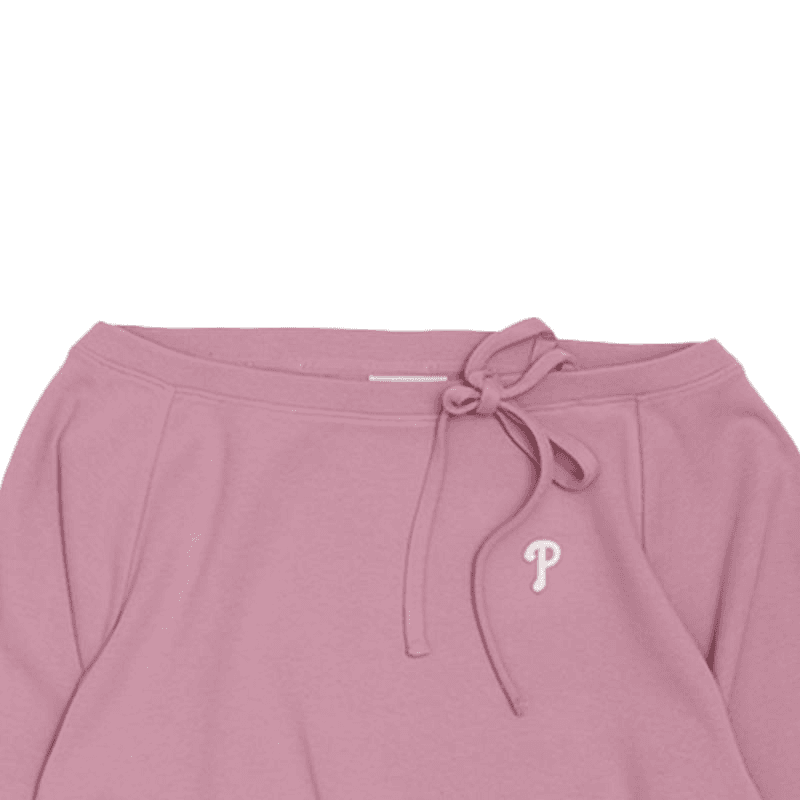 MLB Philadelphia Phillies Sweatshirts Philadelphia Phillies/Dark Pink Boatneck Moderate Nippedin Waist