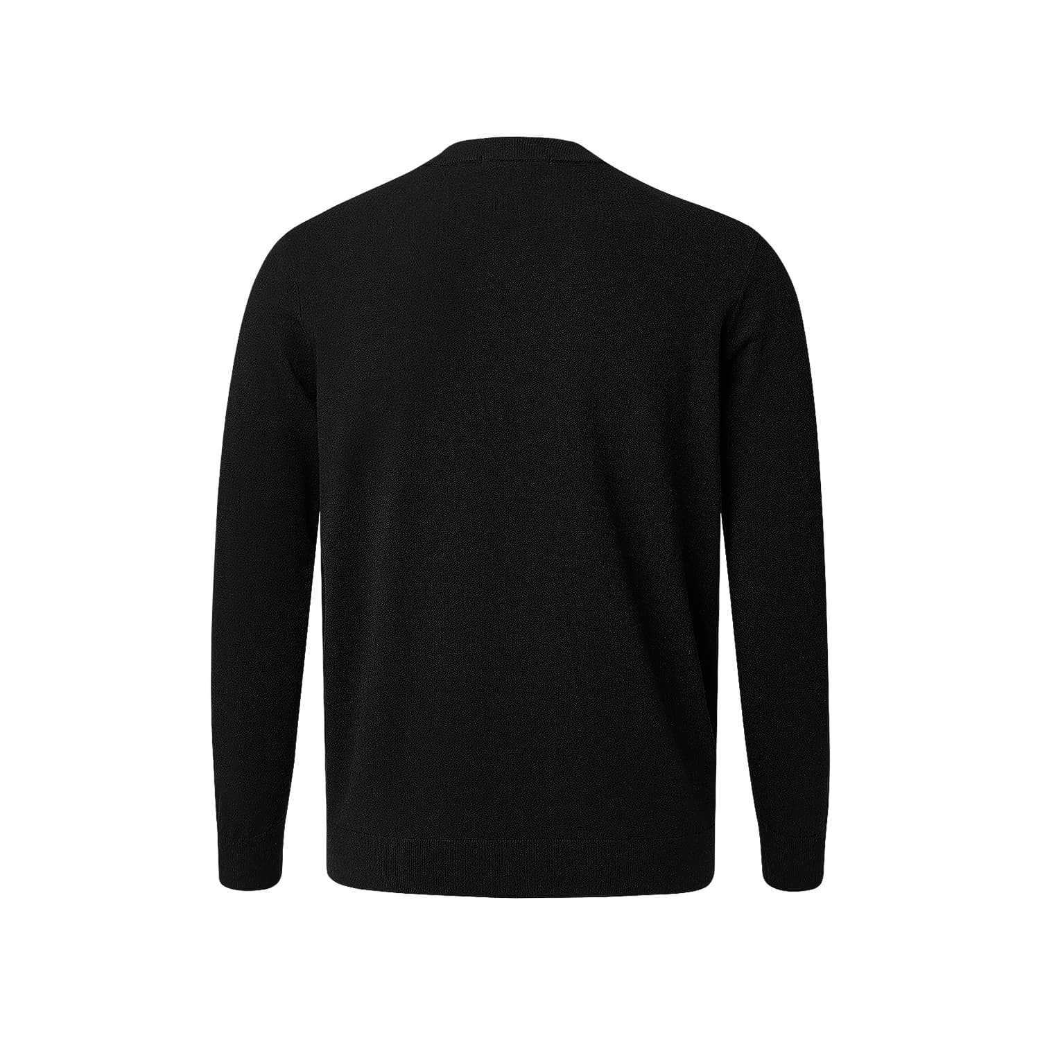 HLA Knitwear Black L8 HalfTurtleneck Thickened