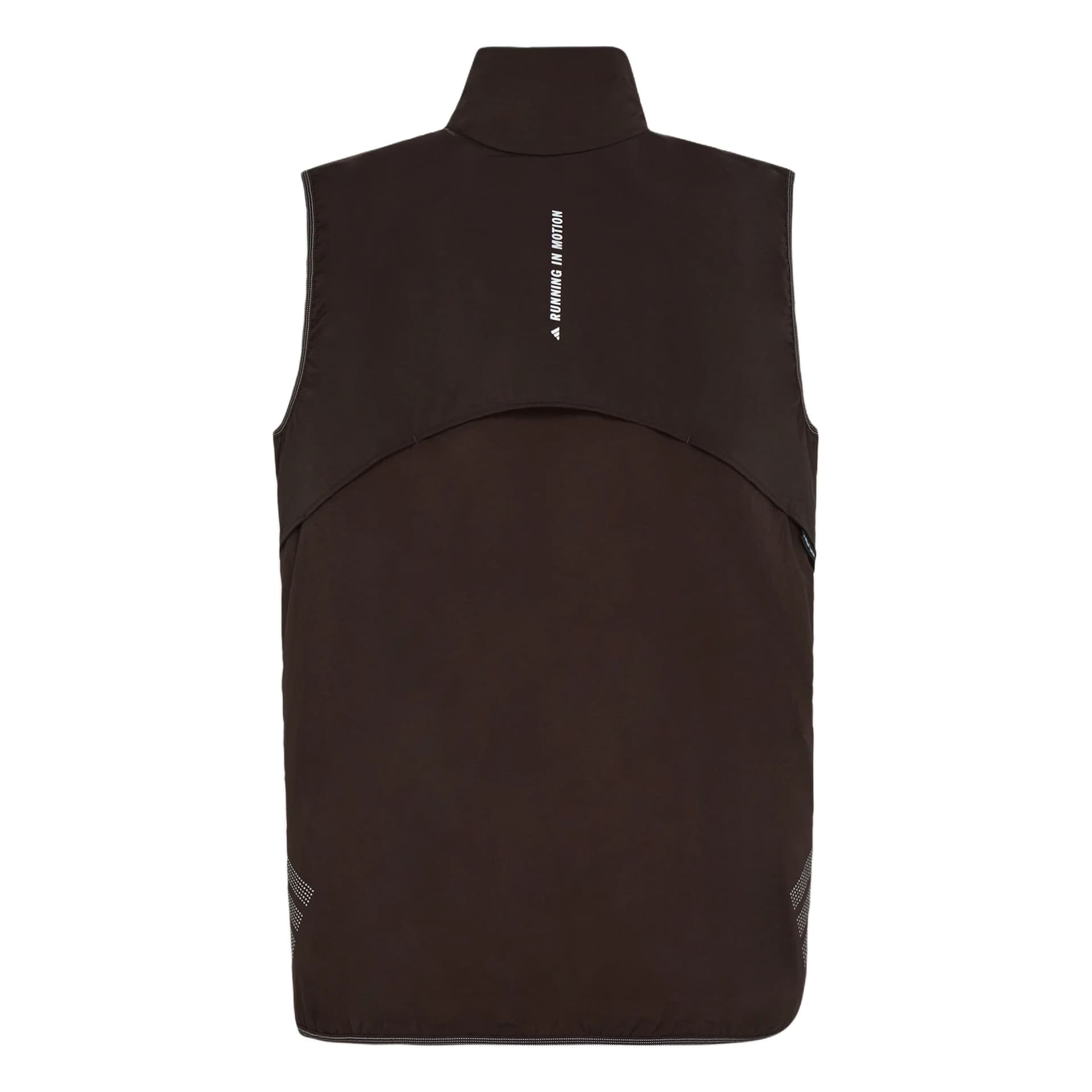 Adidas Vests Aurora Brown/Dark Silver Gray Stand Collar