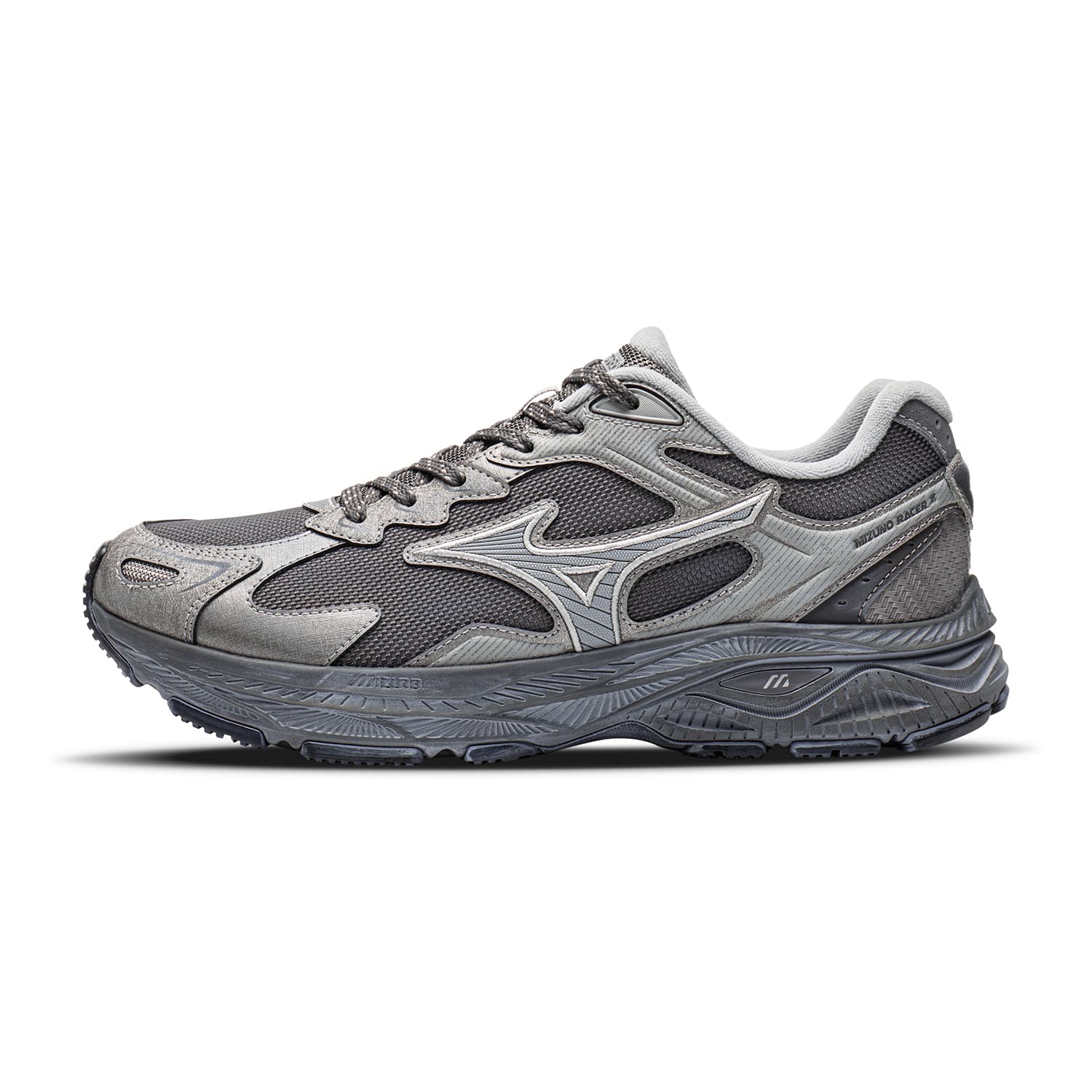Mizuno Racer S Lowtop Dark Silver Gray