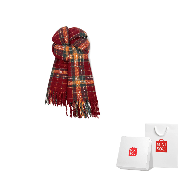 MINISO Polyester Knit Dark Red