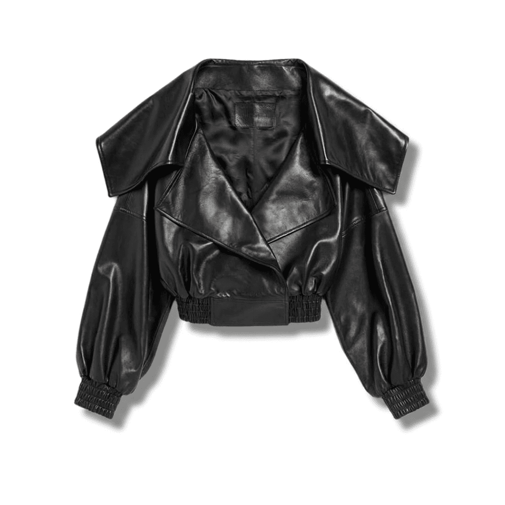 Balenciaga Jackets Black Stand Collar Moderate Straight Fit Black