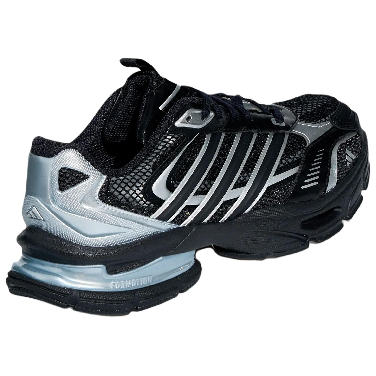 Adidas XLG Supersonic Chunky Lowtop Black/Metallic Silver/Gray