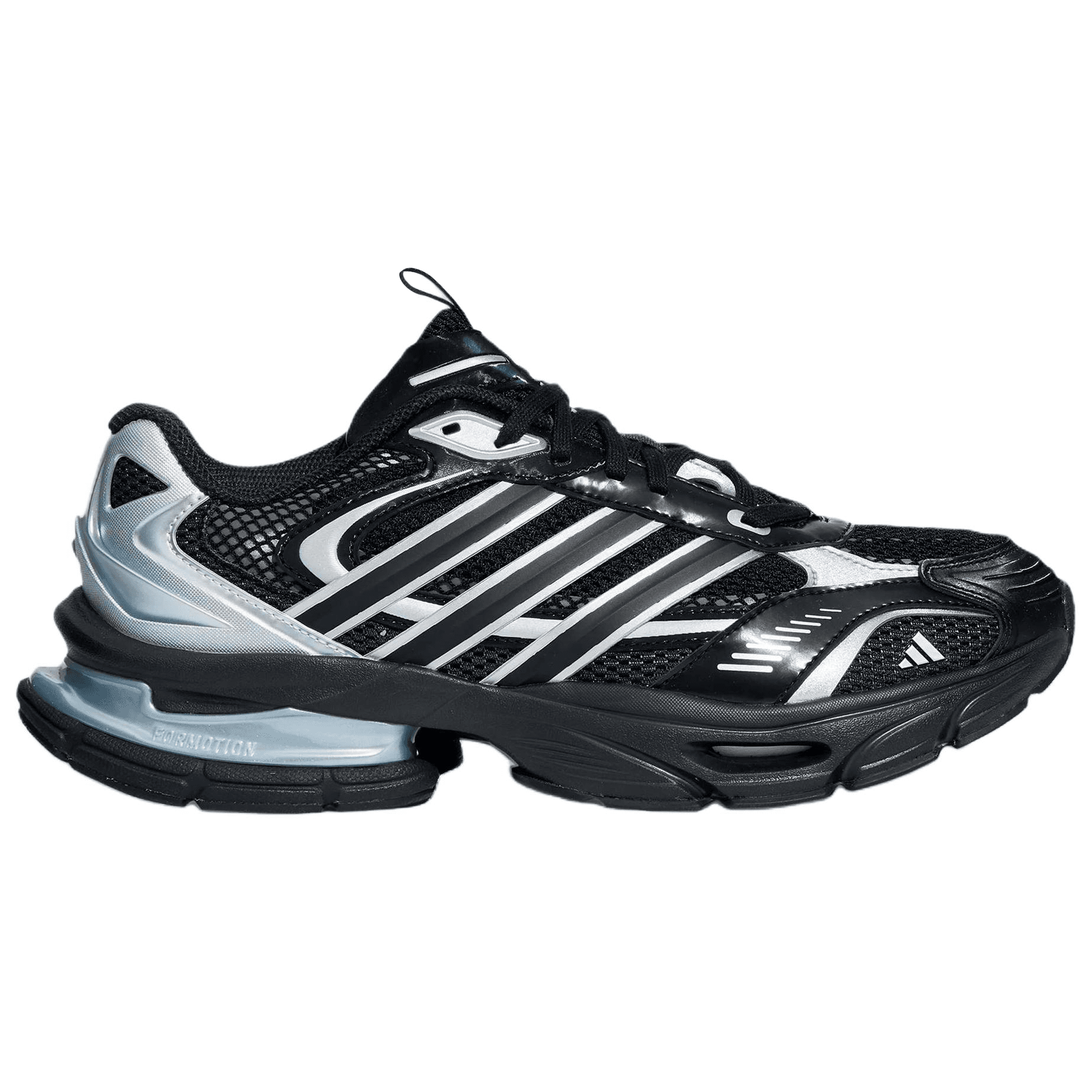 Adidas XLG Supersonic Chunky Lowtop Black/Metallic Silver/Gray