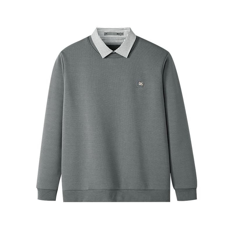 HLA Knitwear Lapel Thickened