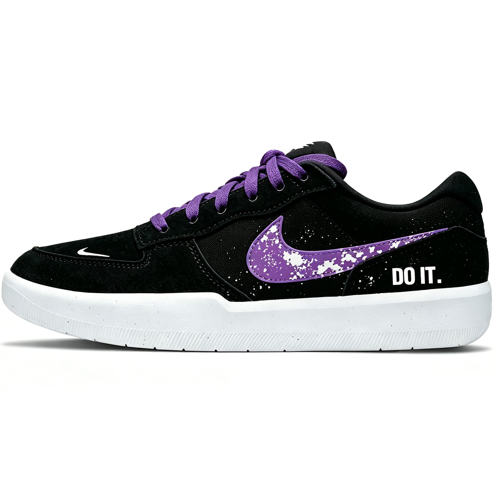 Nike SB Force 58 Skate Lowtop Black Purple Contrast