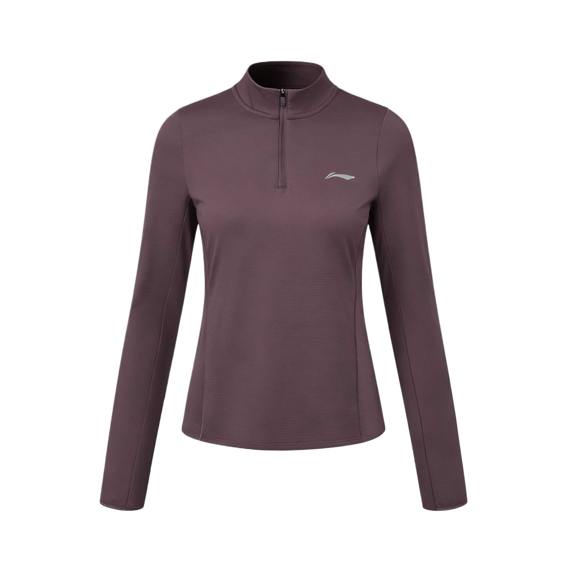 LiNing Collection TShirts Dark Plum Purple Turtleneck Moderate