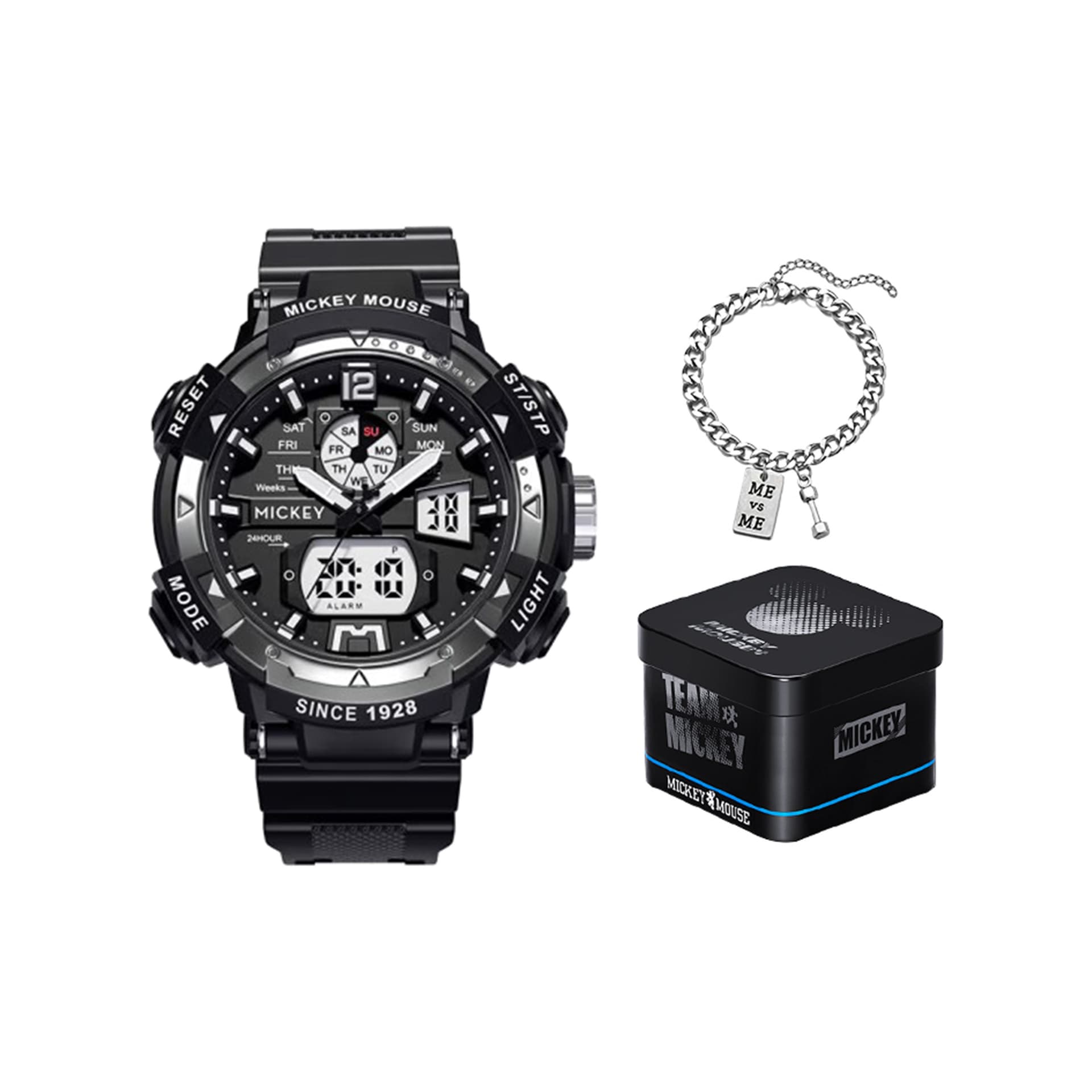 Disney Mickey Series Electronic Movement Watch Black Dial