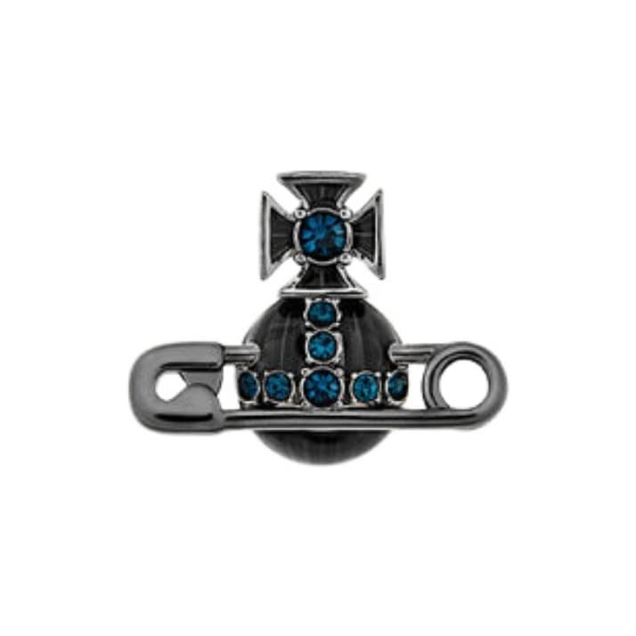 Vivienne Westwood Brass Stud Earrings Gray Gray