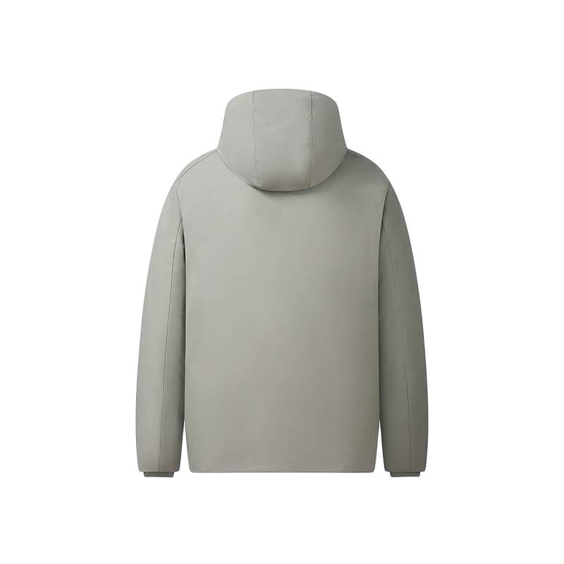 FILA WHITE Down Jackets Flesh Brown Gray Hooded (Nondetachable) Thin