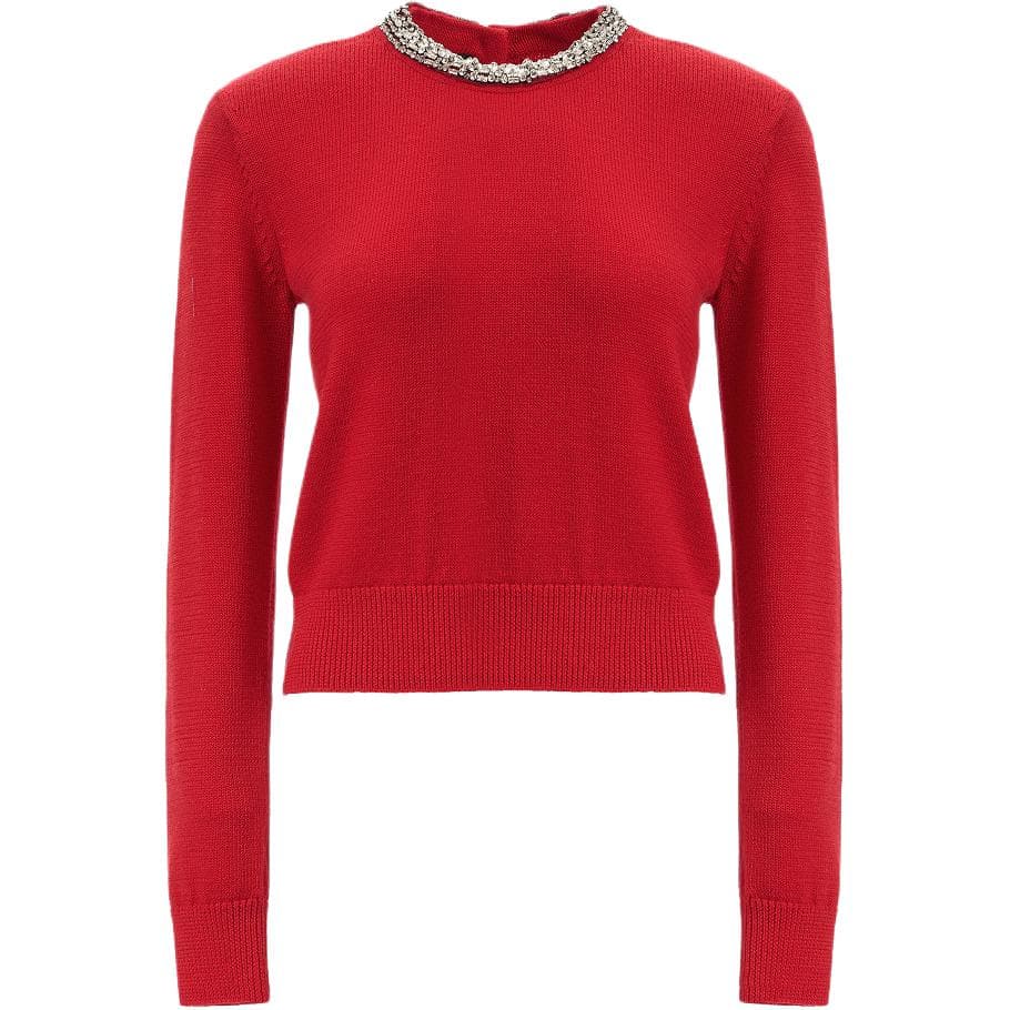 PINKO Sweaters Red Crew Neck Moderate