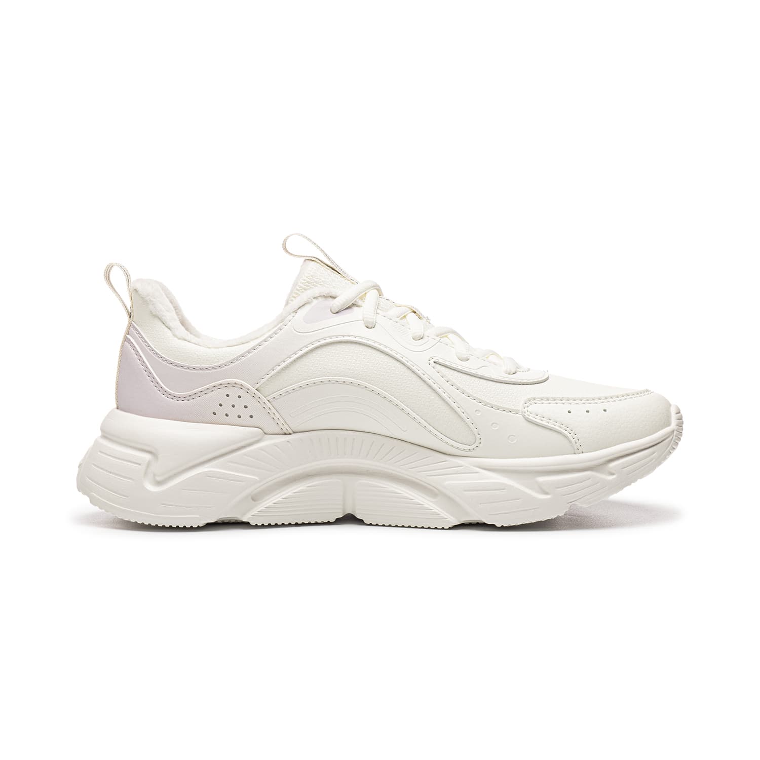 LiNing Light Breeze Lowtop City Commuting Champagne White Cloud Purple