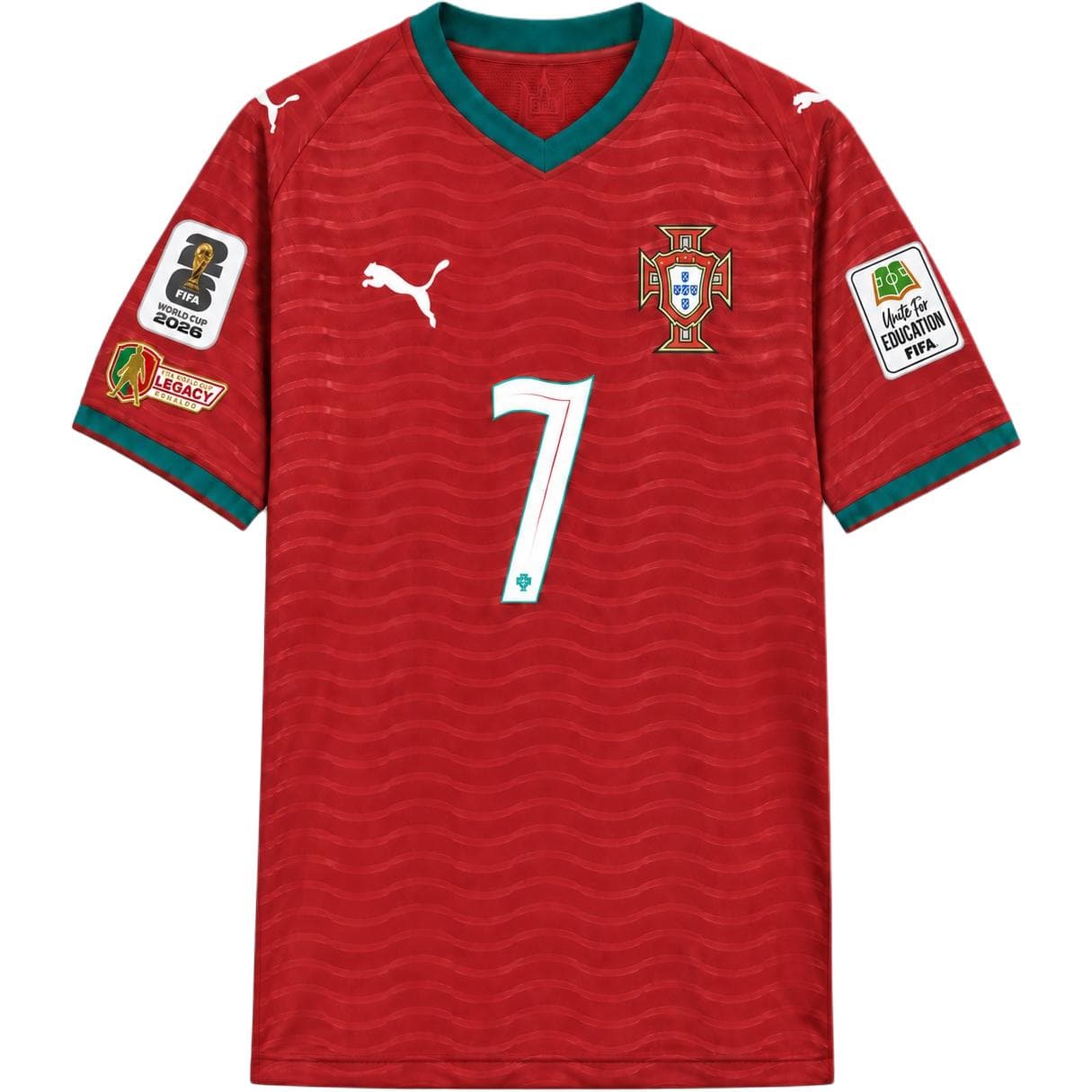 PUMA Portugal National Football Team Soccer Jersey Fan Edition