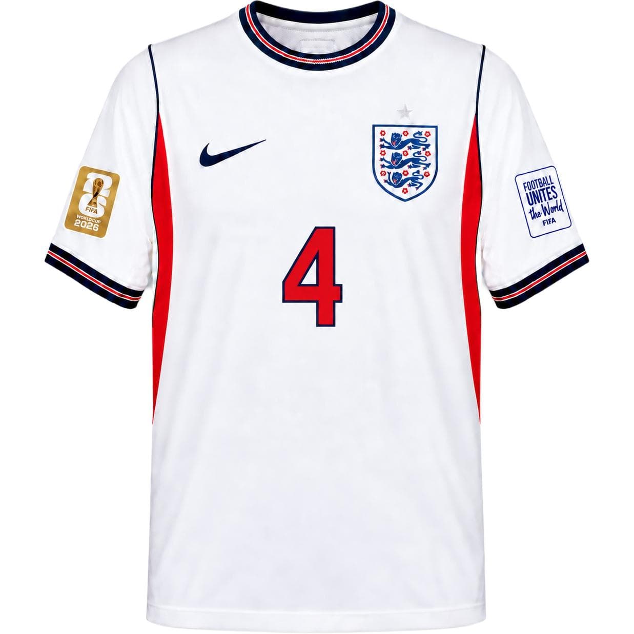 Nike England National Team Soccer Jersey Player Edition