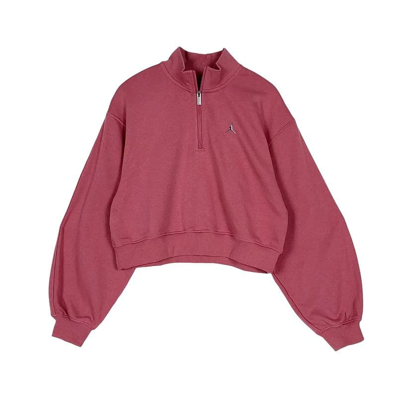 Jordan Sweatshirts Red Stand Collar Moderate