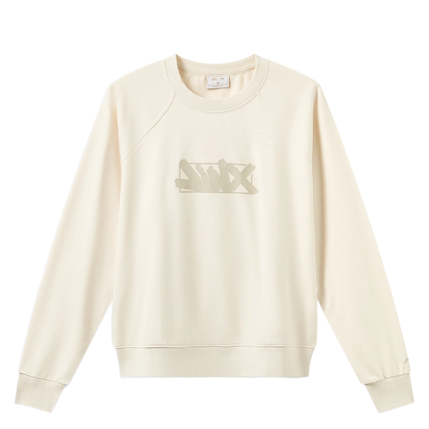 LiNing Sweatshirts Xuan Paper White Crew Neck Moderate
