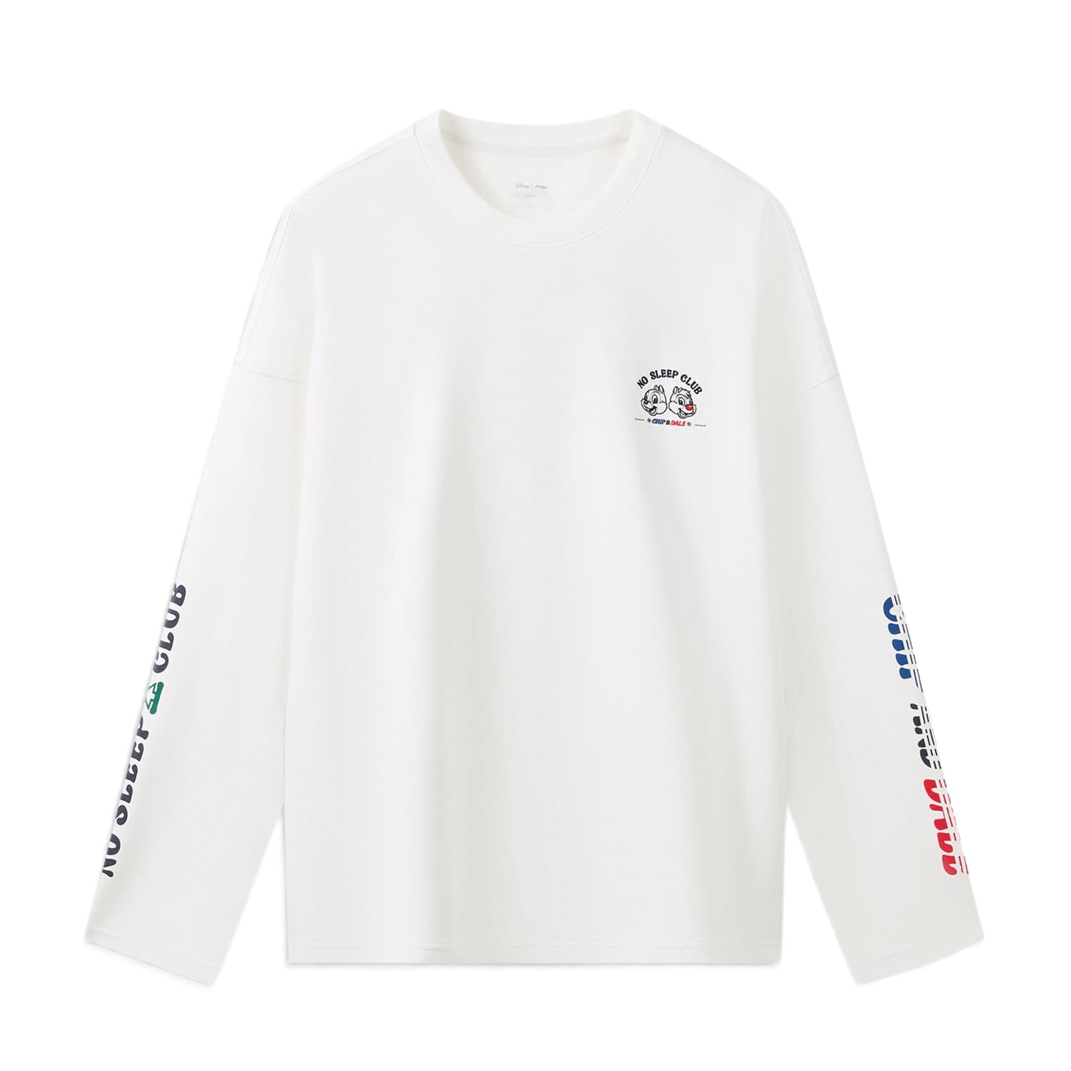 LiNing Sports Life Collection Sweatshirts White Crew Neck Moderate