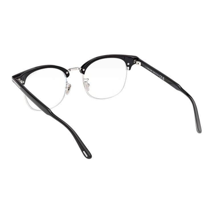 TOM FORD Plate Metal Square Prescription Black