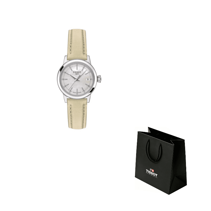 TISSOT Classic Collection Quartz Movement Watch 28mm Mother of Pearl Color Watch Dial