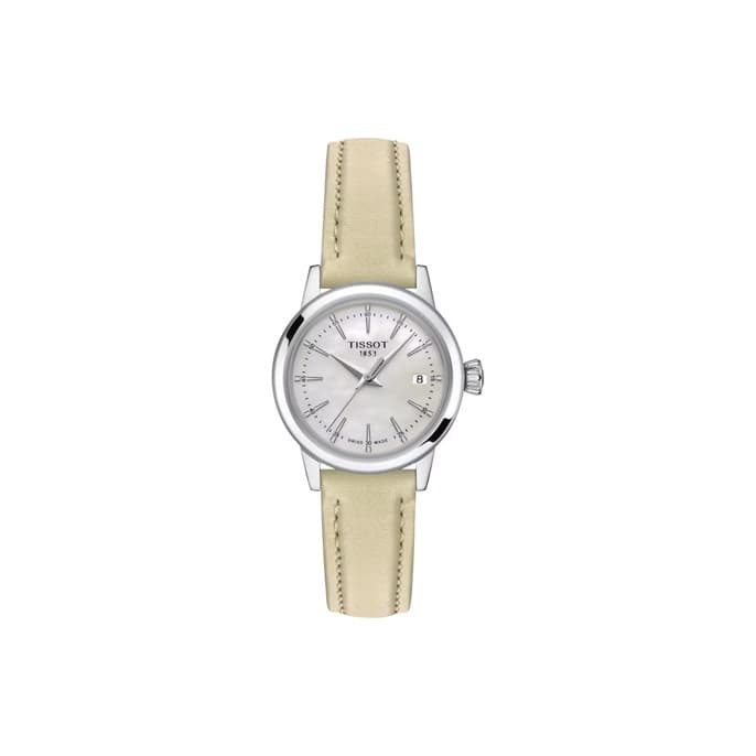 TISSOT Classic Collection Quartz Movement Watch 28mm Mother of Pearl Color Watch Dial
