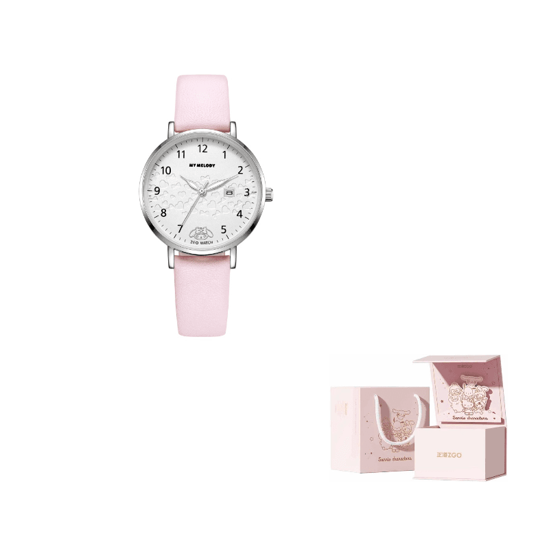 Hello Kitty Watch Quartz Movement PU Strap Watch Watch White Dial