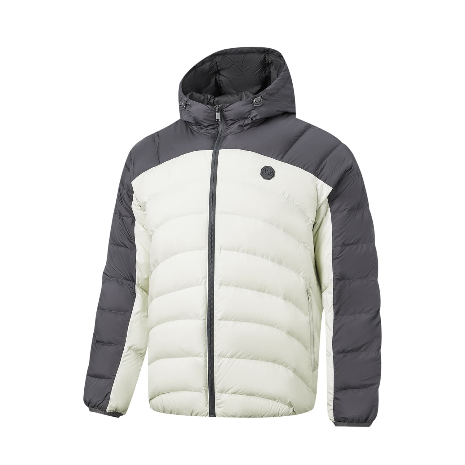 LiNing Down Jacket White Birch Gray Meteorite Gray