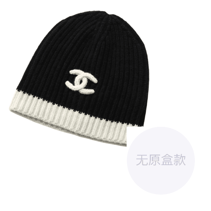 CHANEL Cashmere Beanies Black