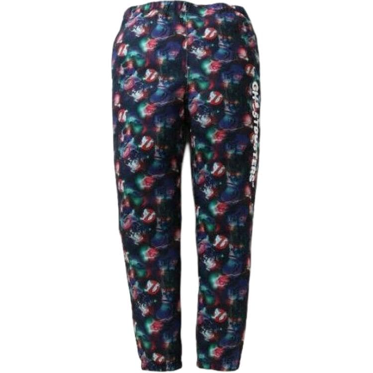 Bape X Ghostbusters Camo Slim Sweatpants Navy Blue