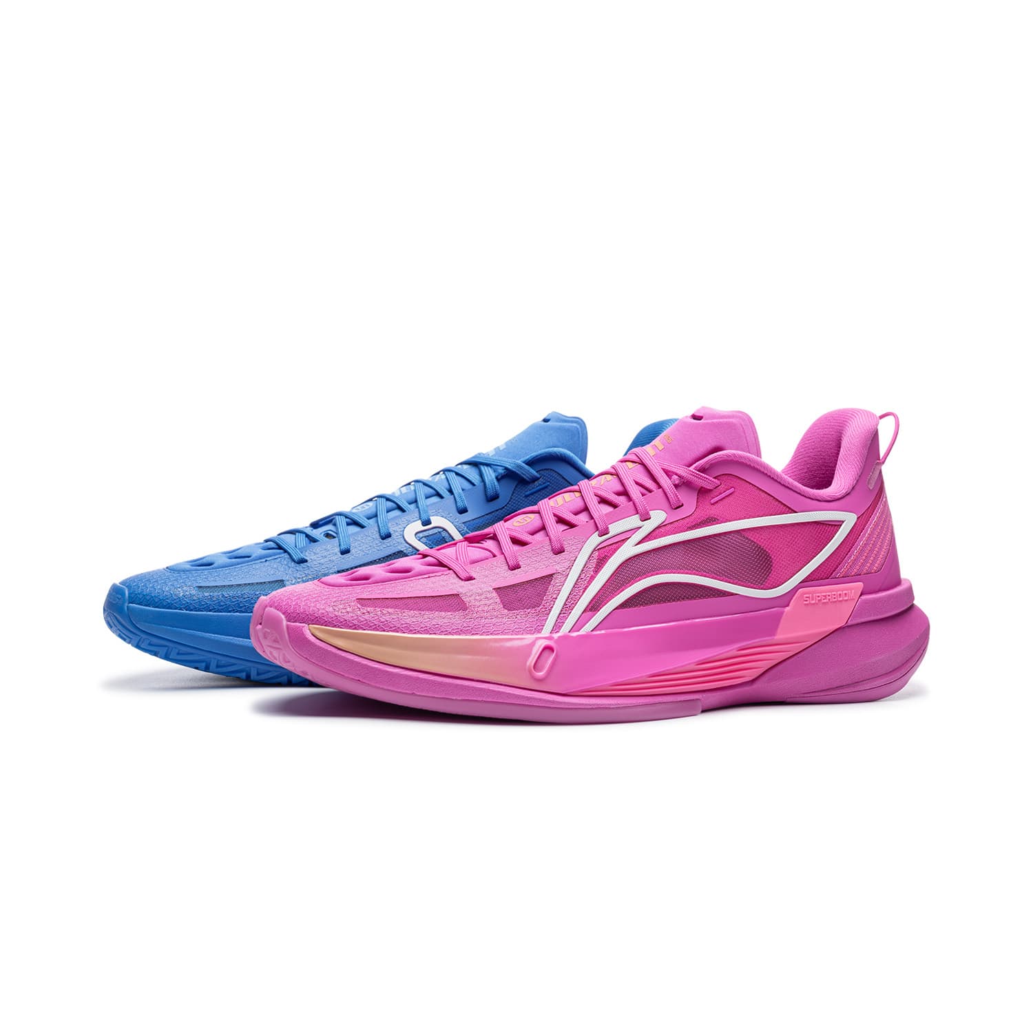LiNing Ultra Light 26 Lowtop Rui Xiang Blue Fluorescent Rose Fuchsia