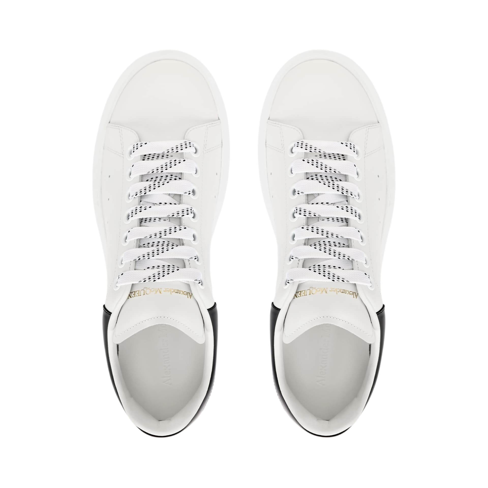 Alexander McQueen Oversized Sneaker Smooth Calfskin Black White