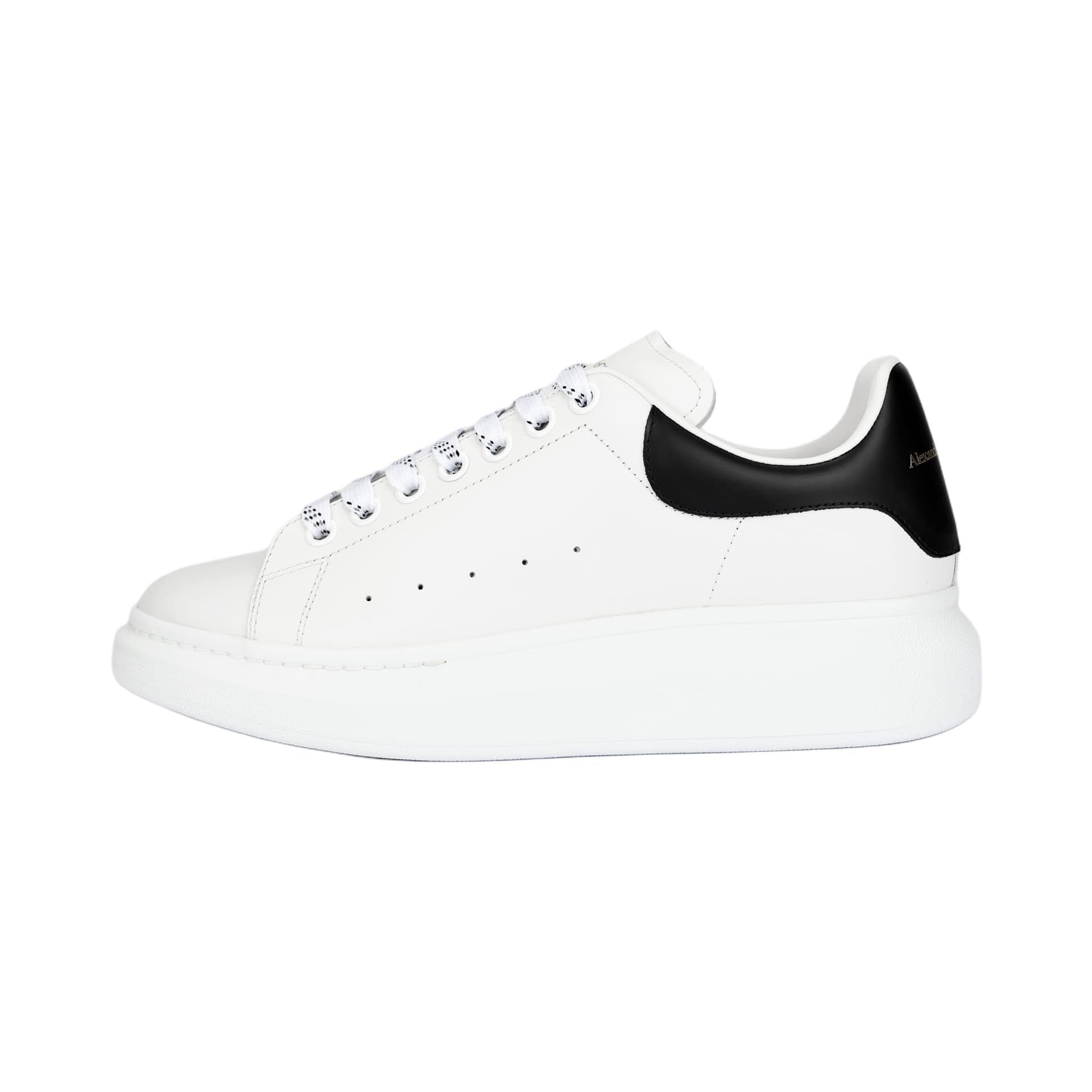 Alexander McQueen Oversized Sneaker Smooth Calfskin Black White