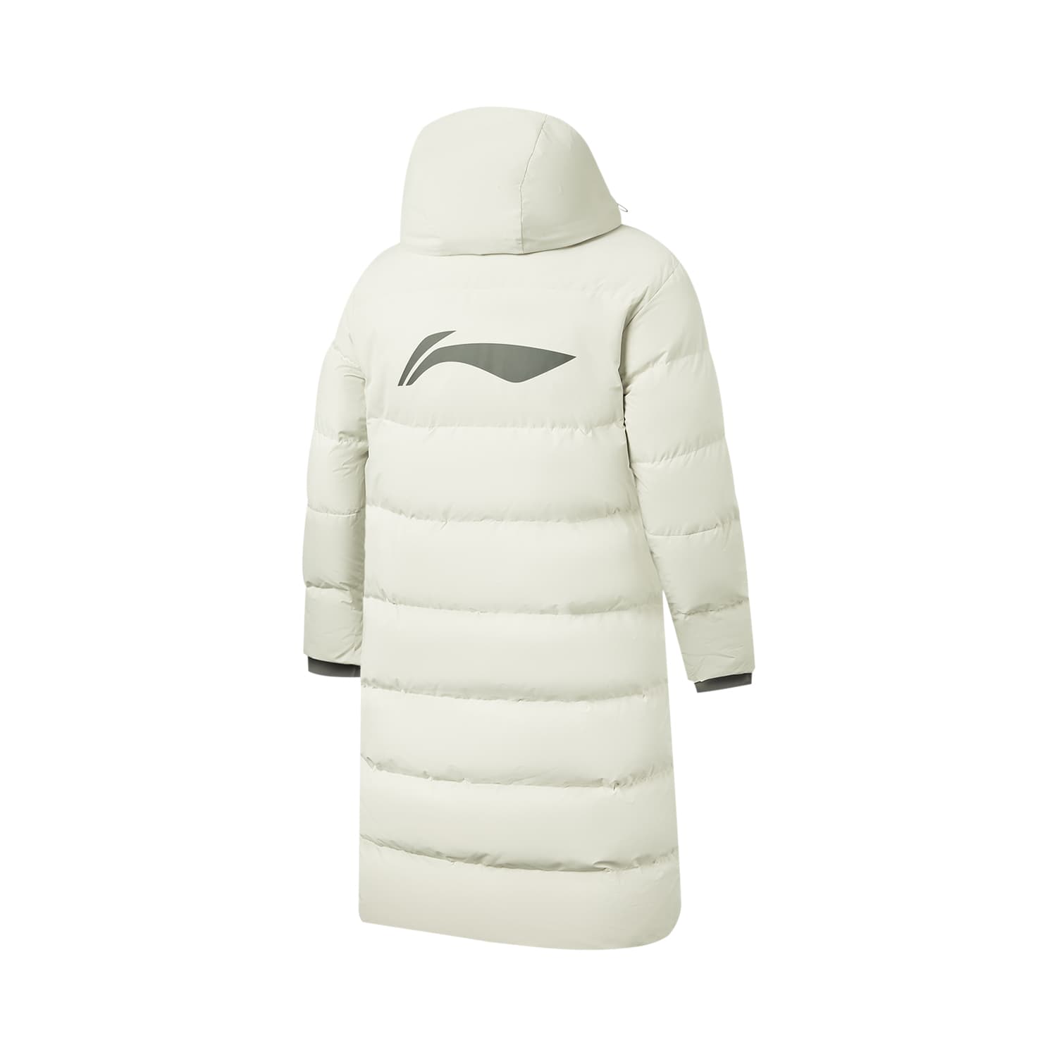 LiNing Down Jackets White Birch Gray Hooded (Nondetachable) Thickened