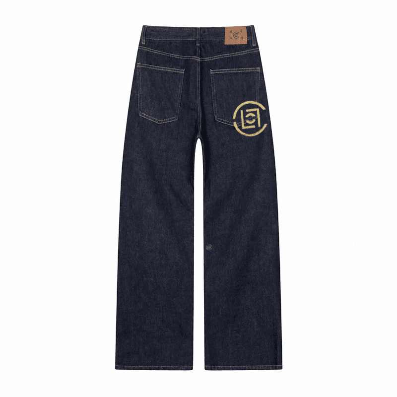 CLOT Jeans Original Denim Blue Moderate Wide Leg