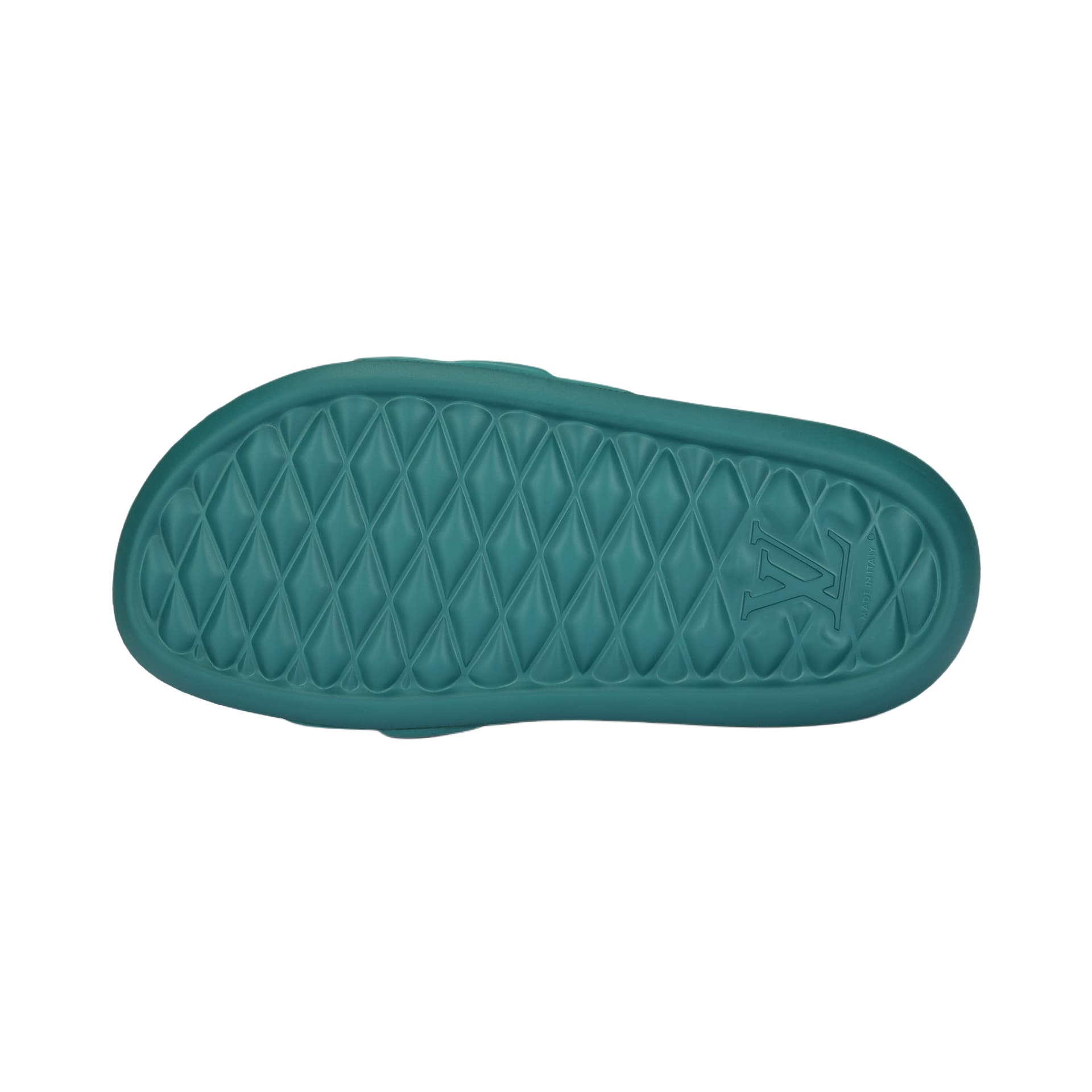 LOUIS VUITTON Waterfront Slide Slippers Green