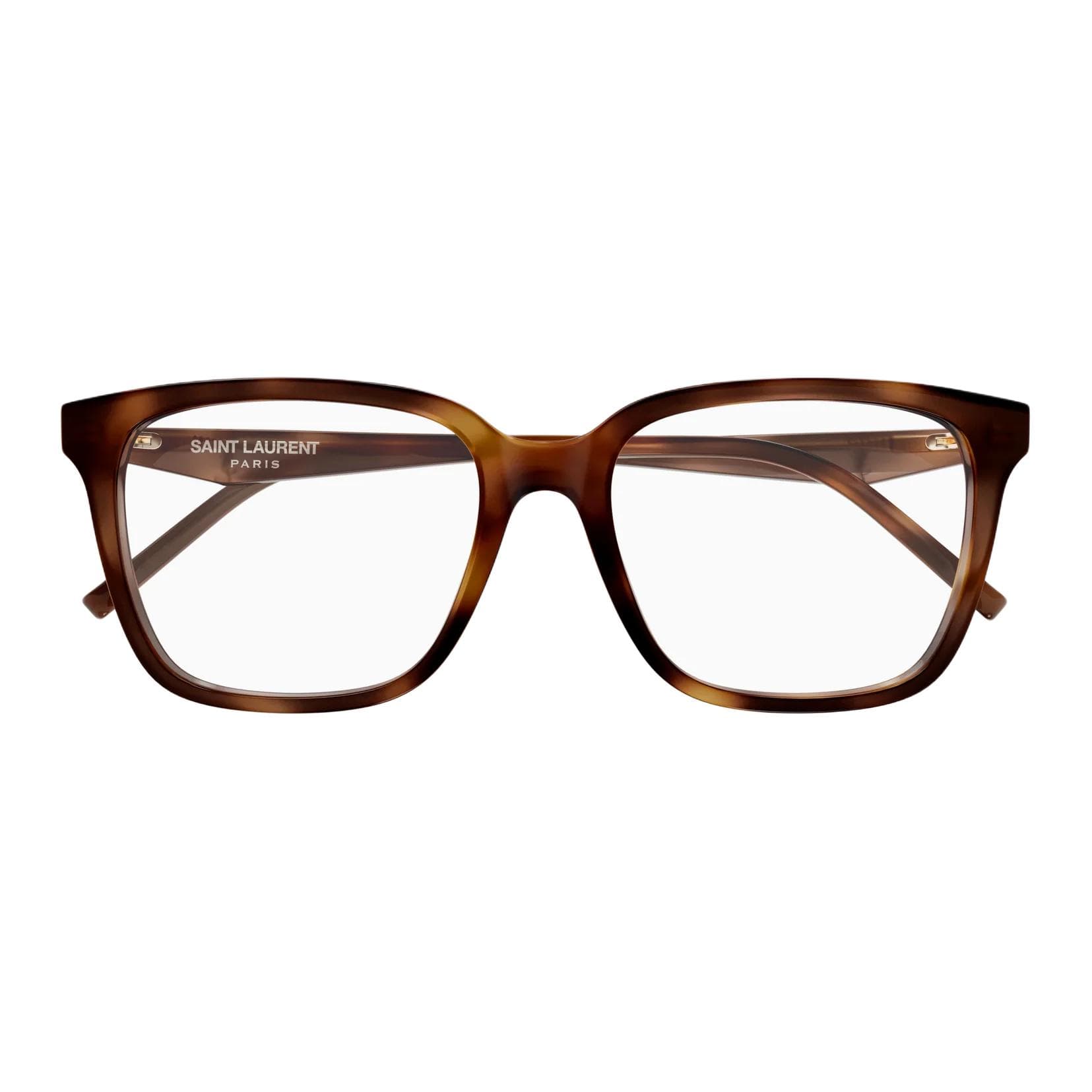 SAINT LAURENT Acetate Rectangular Prescription Tortoiseshell