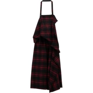 Yohji Yamamoto Y's FW26 SHAGGY PLAID APRON DRESS Jumpsuit