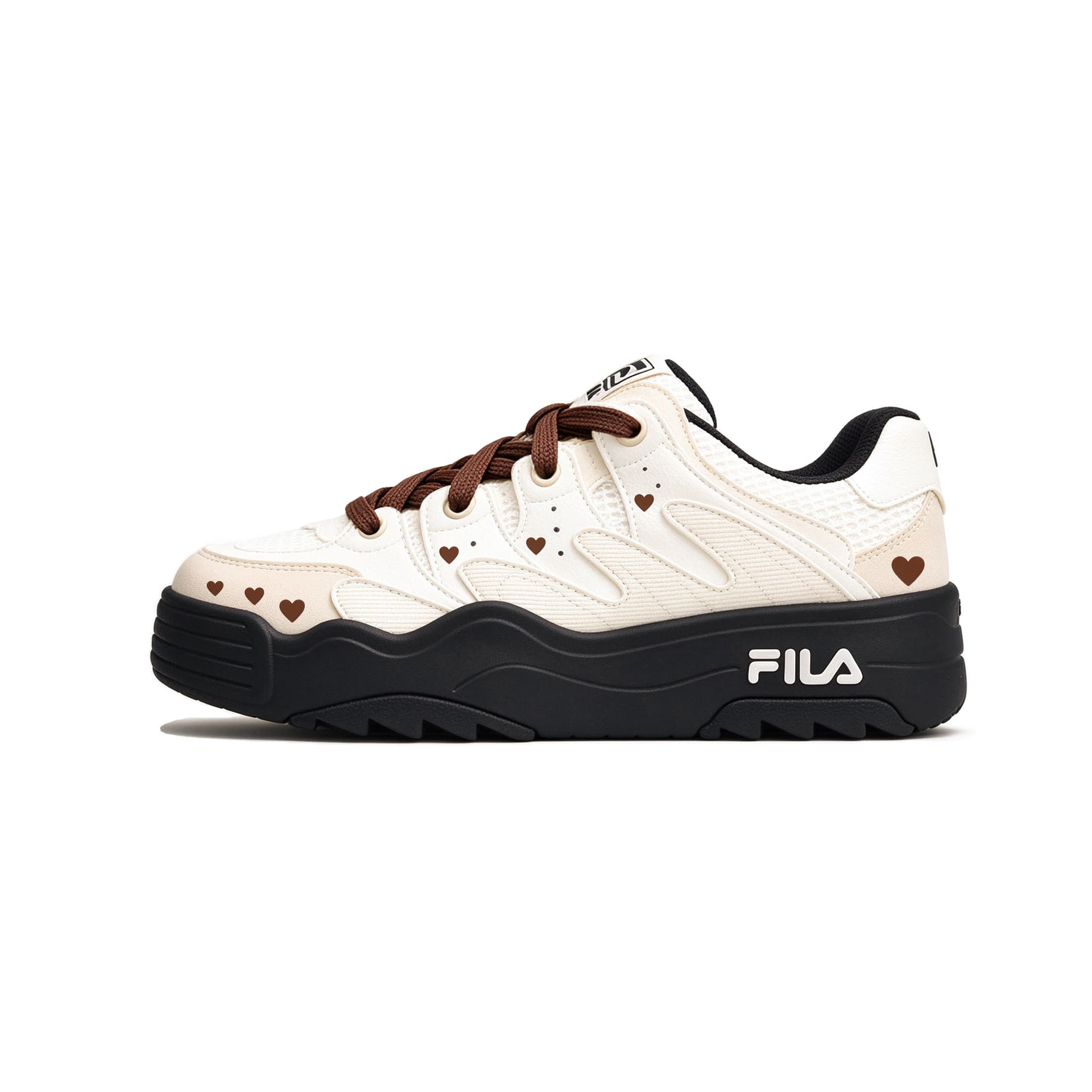 FILA Rosetta Chocolate Umber AbrasionResistant Lowtop Beige