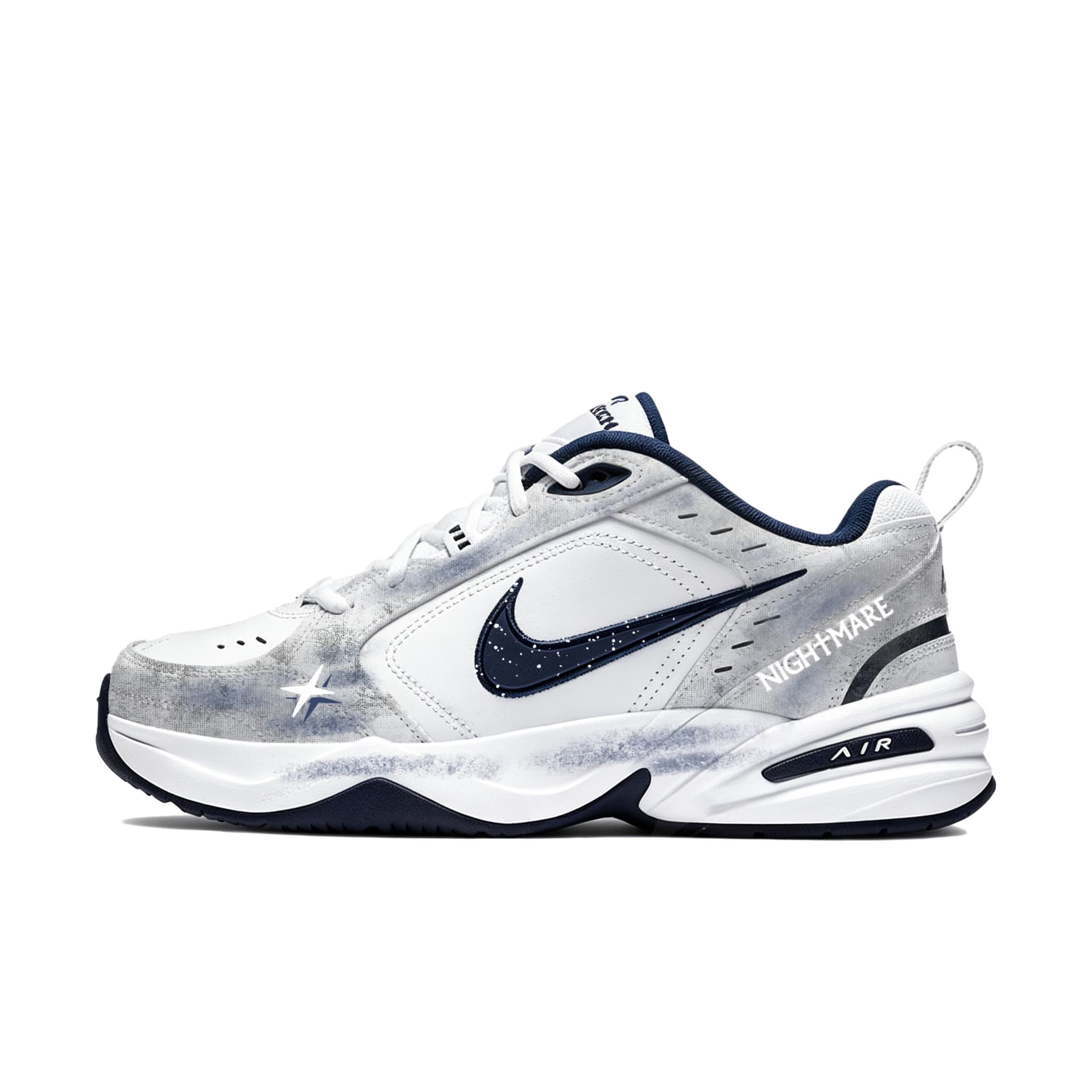 Nike Air Monarch 4 AbrasionResistant Coverage HeightIncreasing Lowtop Chunky