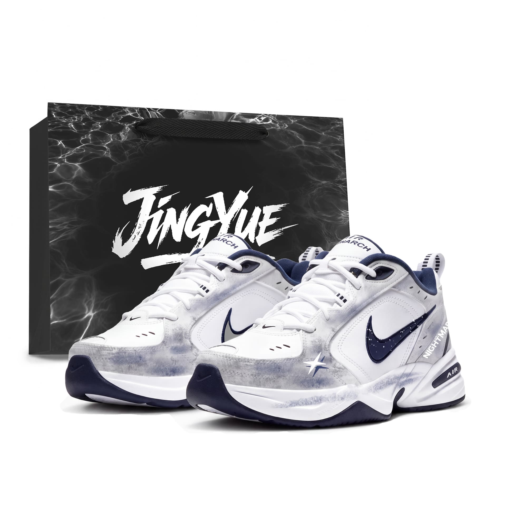 Nike Air Monarch 4 AbrasionResistant Coverage HeightIncreasing Lowtop Chunky