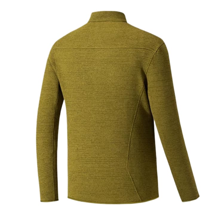 ANTA Jackets Acacia Green Stand Collar Moderate Straight Fit