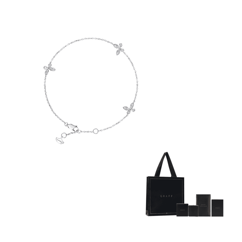 Graff 18K White Gold Bracelets Silver