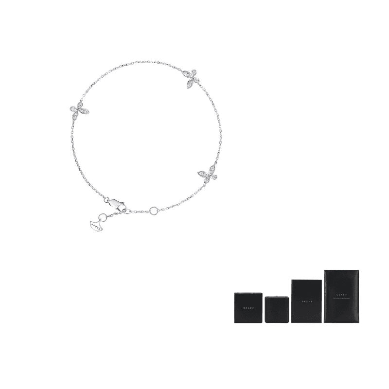 Graff 18K White Gold Bracelets Silver