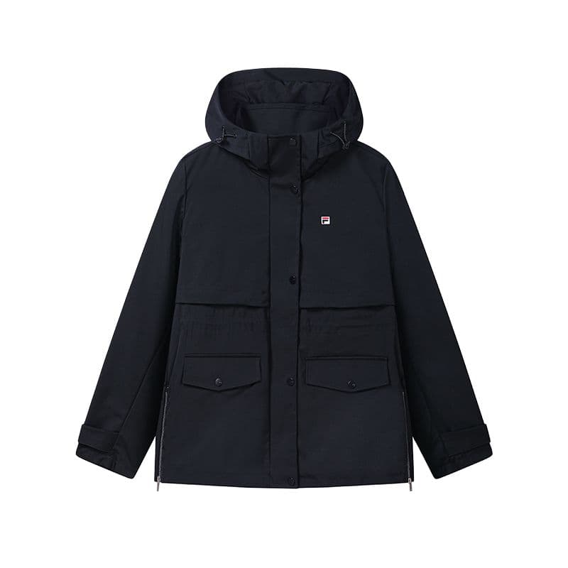 FILA Heritage Jackets Legend Blue Hooded (Nondetachable) Moderate