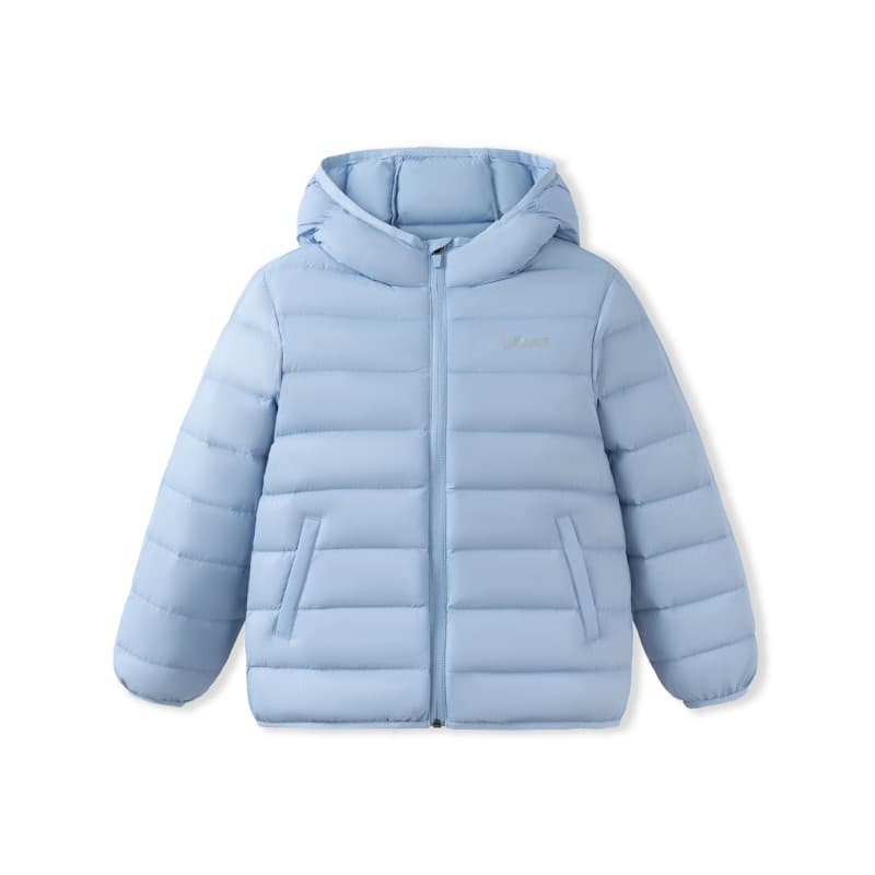 ASICS Down Jackets Hooded (Nondetachable) Moderate Hooded Windproof